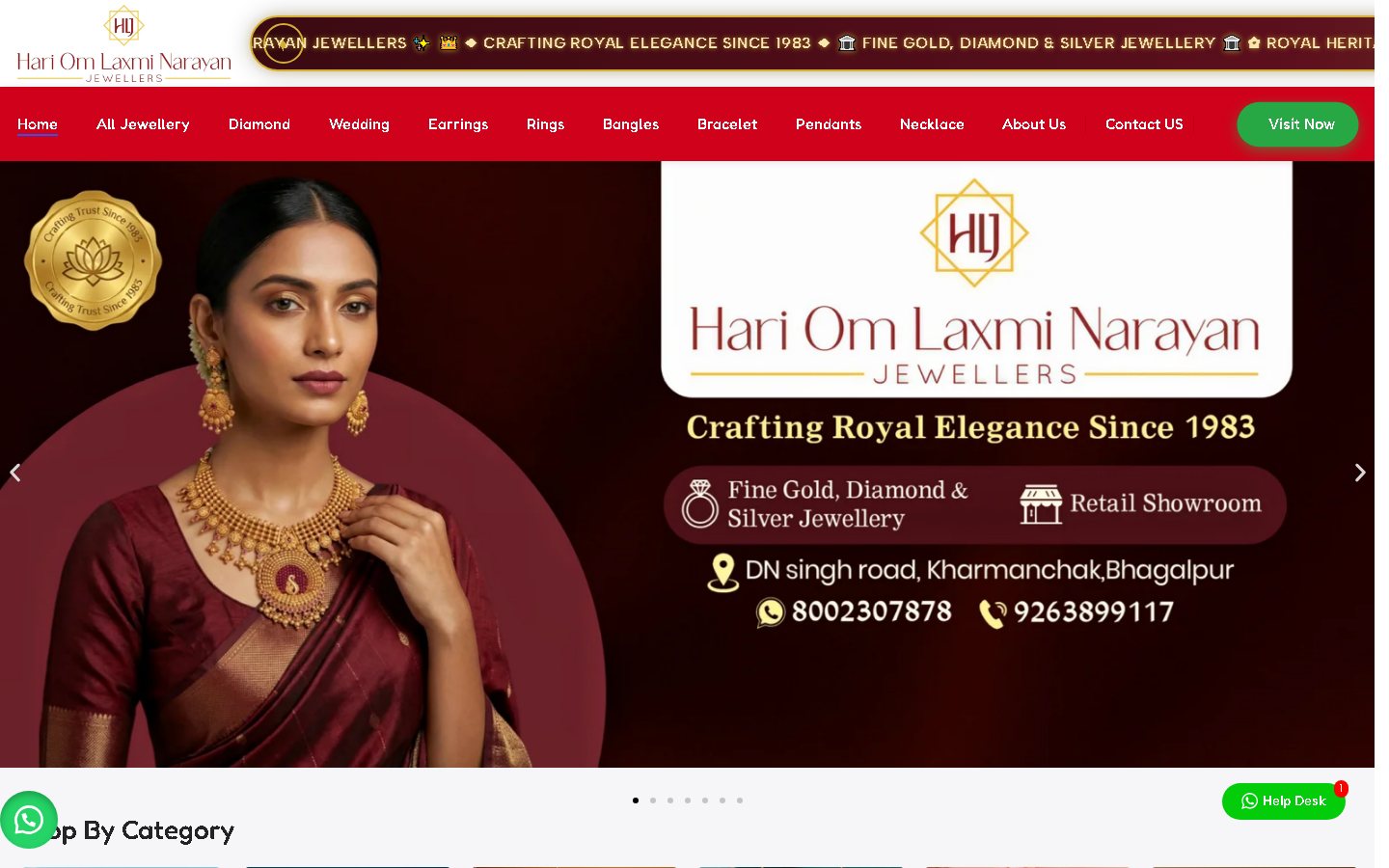 Hari Om Jewellers Hero Presentation